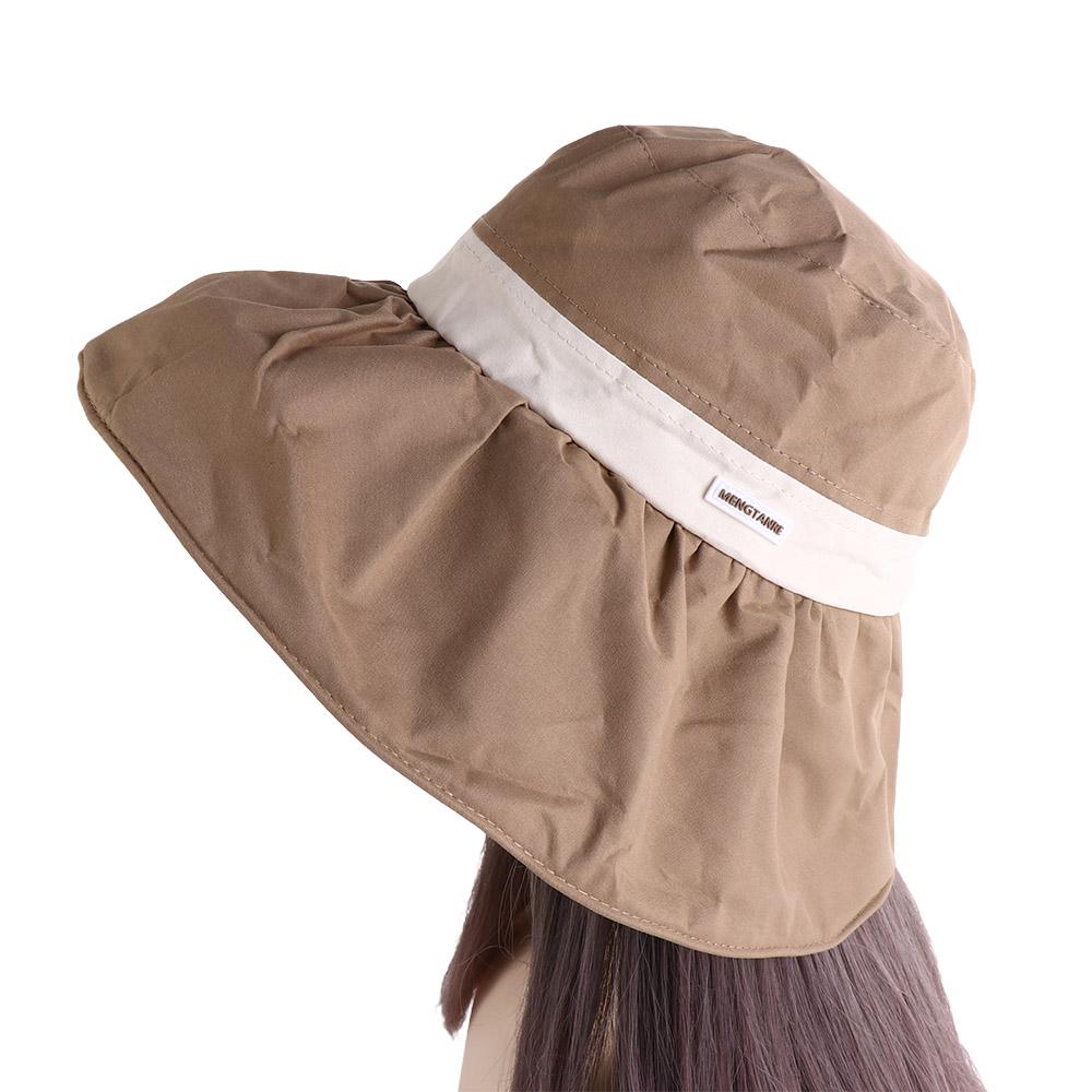 Cloth Sunscreen Fisherman Hat Large Brim Women Bucket Hat Simple Sun Protection Hat  Girl