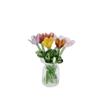 Simulerad Blomma Glasblomma Dekoration Färgglad Glasblomma Bukett för Hemrumsinredning