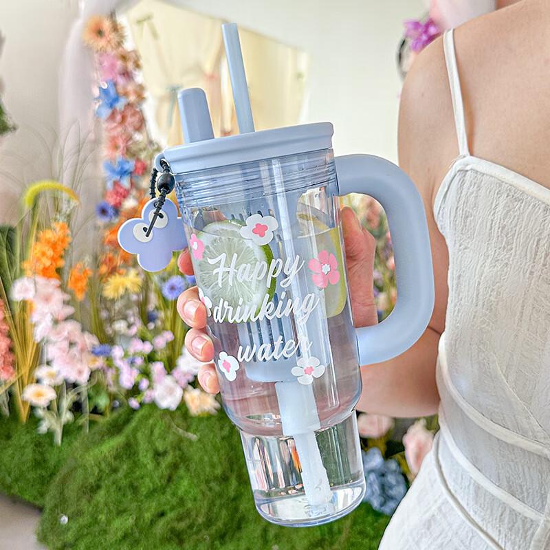 Zhiyue Large Capacity Ton Ton Straw Water Bottle