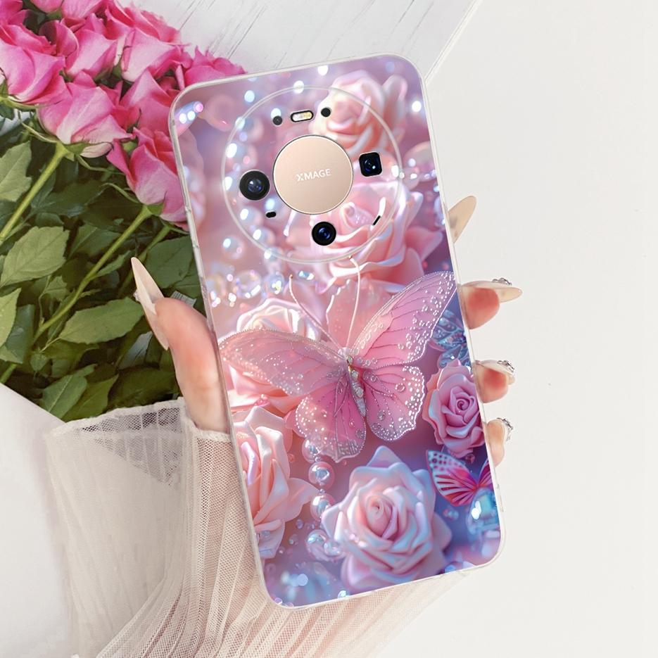 For Huawei Mate 80 5G Case VYG-AL00 Stylish Butterfly Painted Cover Soft Slim Phone Case For Huawei Mate 80 Pro Mate80 5G Fundas