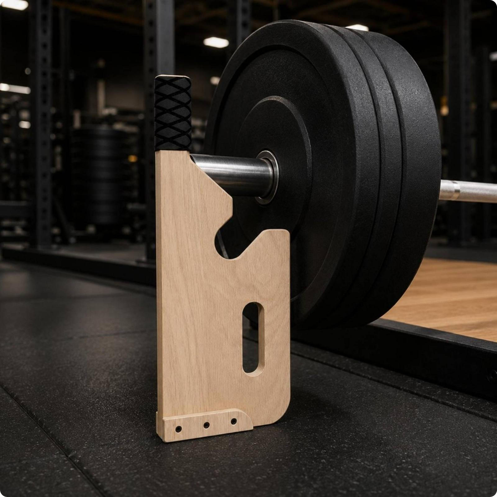 Barbell Plate Changer Portable Deadlift Lifter Heavy Duty Jack for Weightlifters,