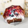 Cristiano Ronaldo Customize Your Name Umbrella Outdoor Automatic Umbrella Compact 8-Rib Lightweight Compact Design All-Season Umbrella for Travel