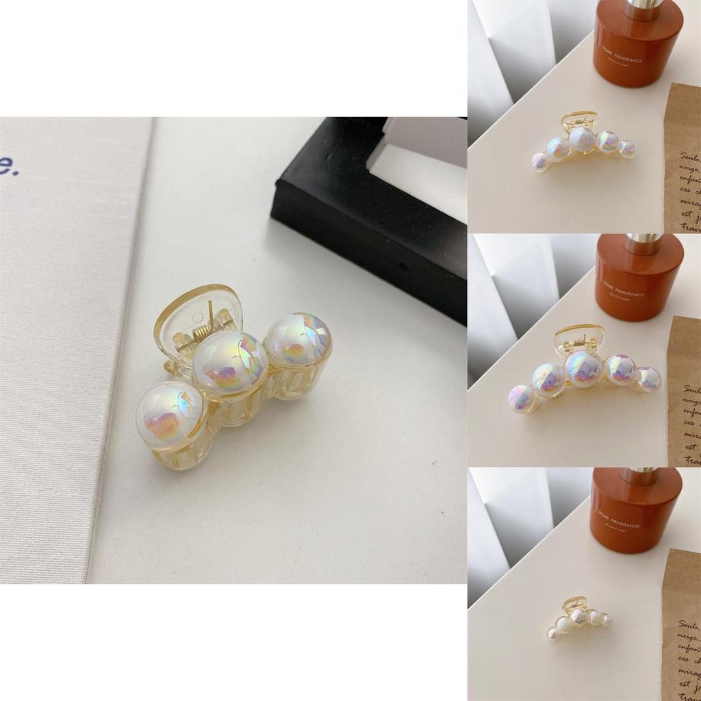 Elegant Korean Style Pearl Hair Claw Clip For Sophisticated Updos And Hairstyles