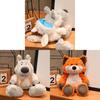 Forest Friends Plush Wolf And Fox Toys With Pp Cotton Filling For Kids Playroom Decor