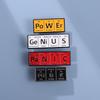 Fun Colorful And Chemistry Molecule Brooch Playful Cartoon Inspired Alloy Pin For Personal Style
