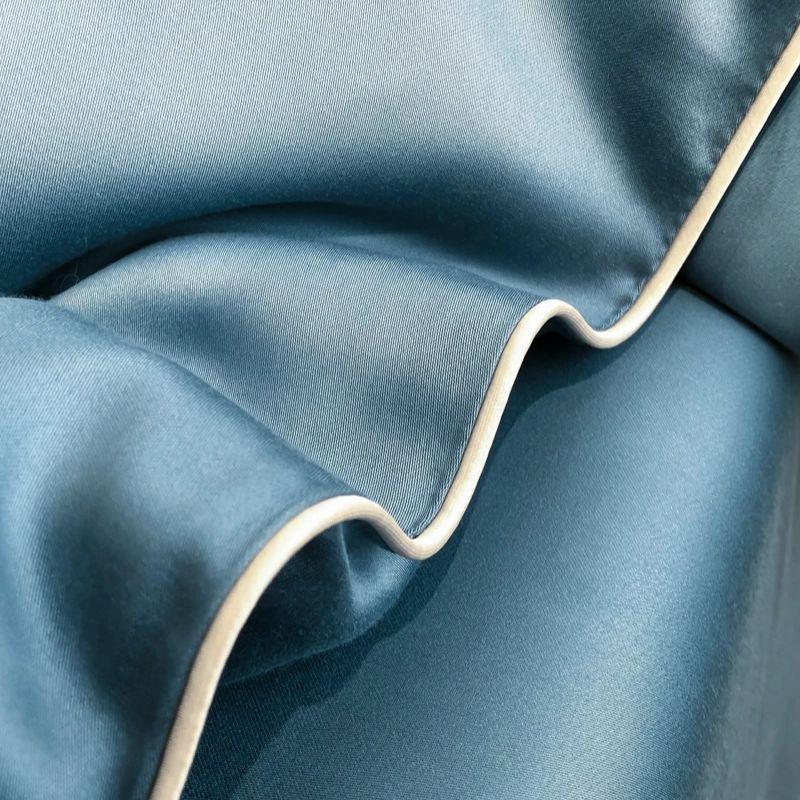 Summer Thin Duvet Silky Comforter Luxury Style Blanket Machine Washable Quilt Single/Double Bedspread (Pillowcase Need Order)