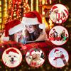 Červená nadýchaná vánoční čepice pro dospělé a děti, čepice Santa Clause, měkká plyšová čepice, vánoční dekorace, dárek na novoroční oslavu