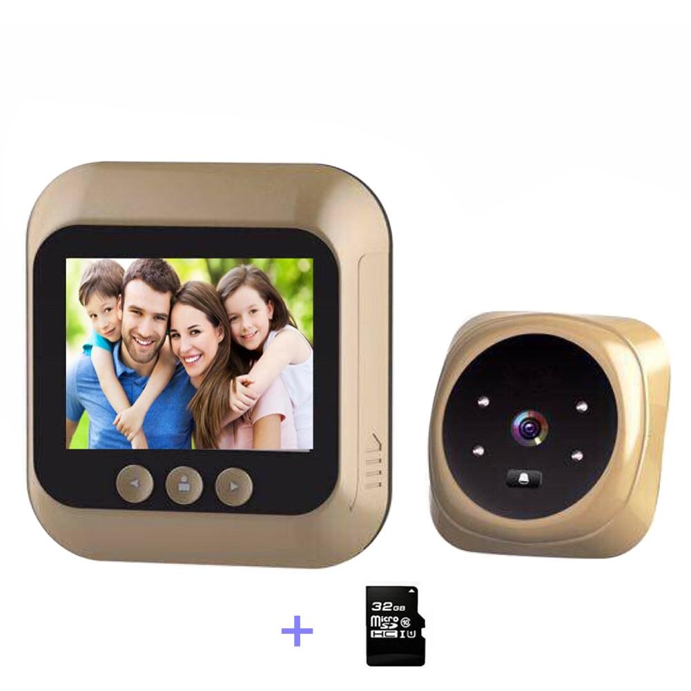 Digital Doorbell Night Vision Door Video Eye Camera Viewer LCD Color Screen Electronic Camera Door BellAA