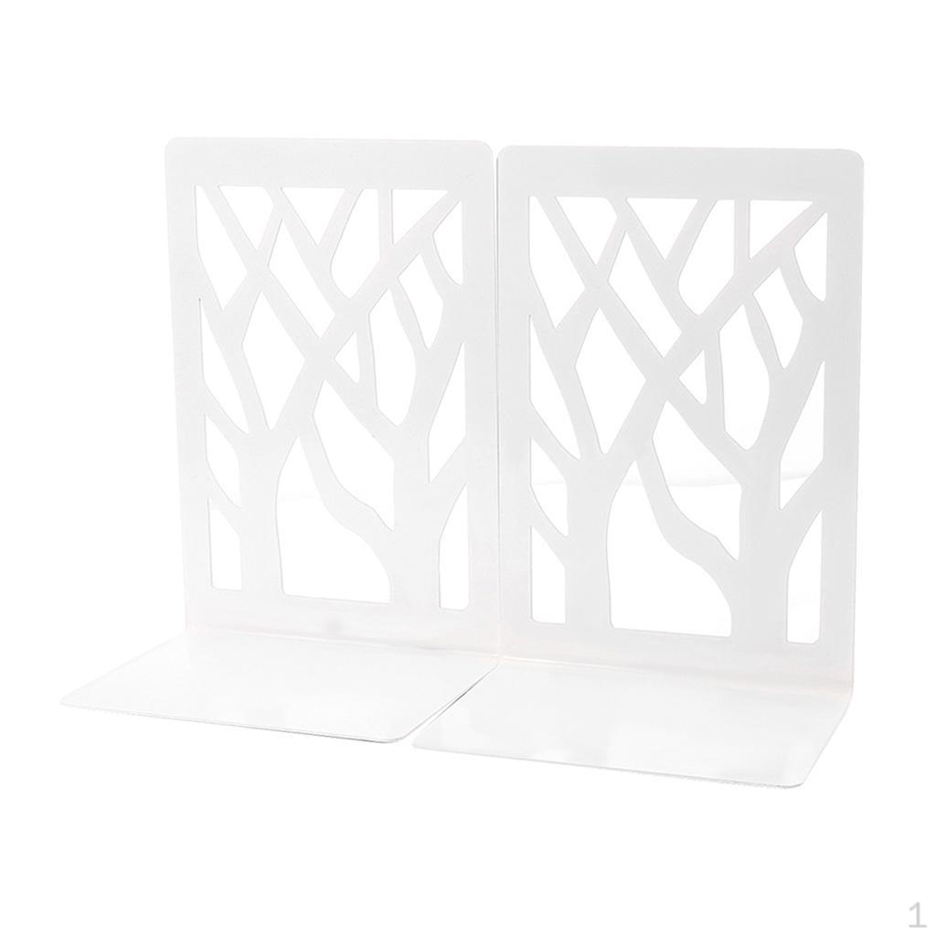 

1 пара современных ковриков, простые металлические подставки для книг, форзацы для книг белый