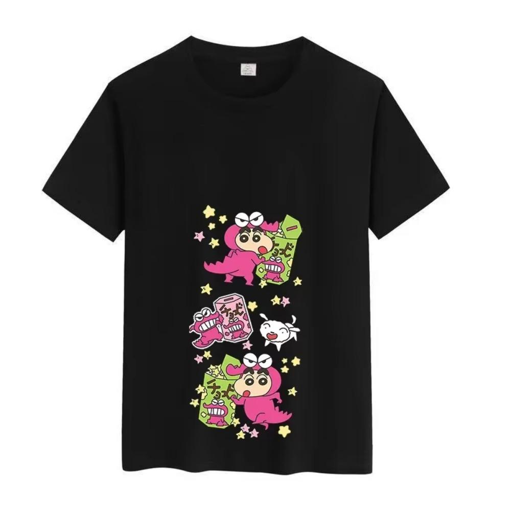 Anime Crayon Shin-chan Boys Girls Cotton T-Shirt Summer Short Sleeve Children Top Cartoon Printed T Shirt Fashion Kid Tee