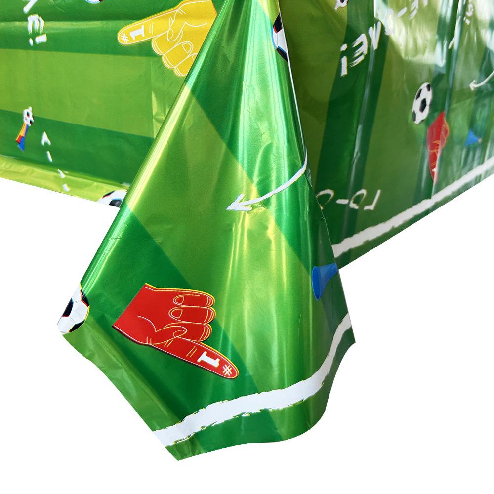 Football Theme Tablecloths Football Birthday Party Decorations Football Rectangular Plastic Table Cover for Game Day Parties