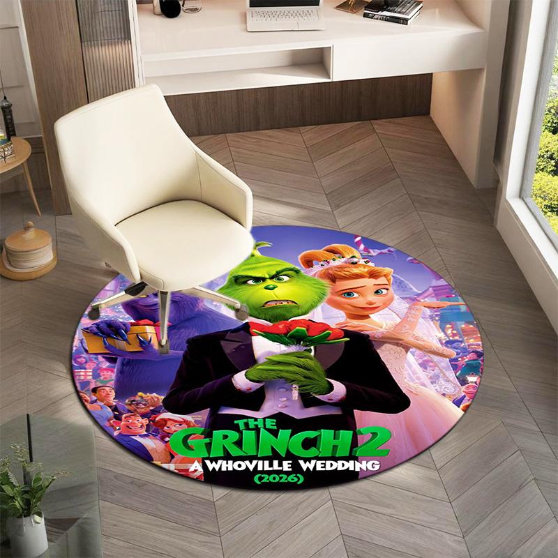 American Christmas Comedy How the Grinch Stole Christmas carpet Household goods decoration anti slip home table and chair mat aisle door mat carpet 25