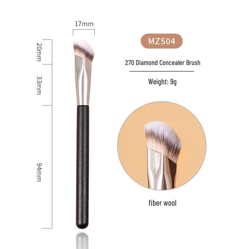 Baisui Goat Foundation & Concealer Brush Set - Angled Soft Bristles