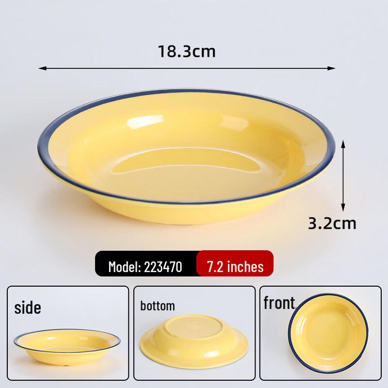 Nordic Melamine Round Serving Plate