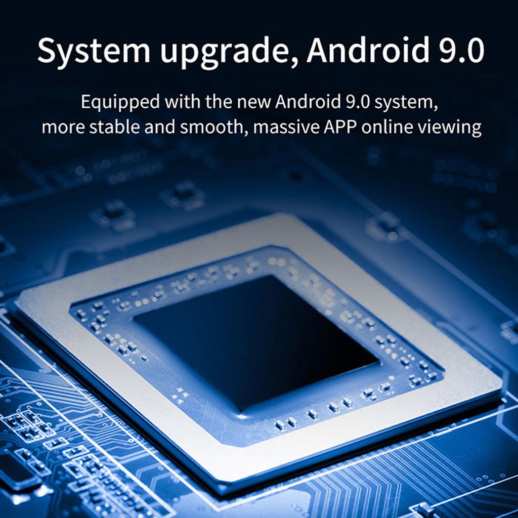 V10 Tragbarer LCD-LED-Projektor Android 9.0 Smart Home Theater 2,4 G/5 G Dualband WiFi BT4.1 Medien