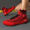 Men Wrestling Boots Boxing Sneakers Non-slip Squat Training Shoes Teenagers Knit Gym Training Fighting Sneakers Combat Trainers