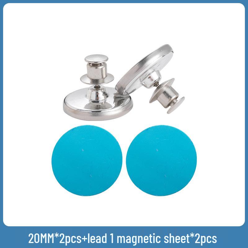 Magnetische Vorhanghalter, Lichtdichter Metall-Druckknopf, Abnehmbares Klettverschluss-Paar