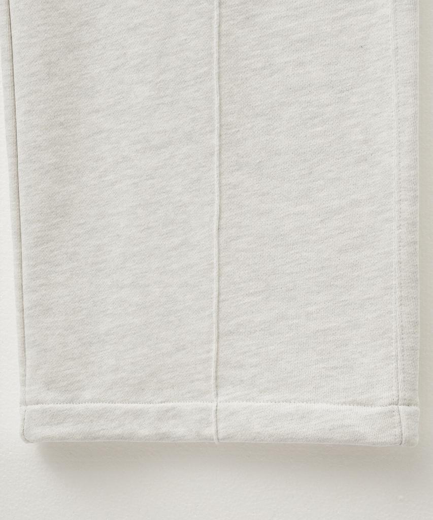 Seteo Cotton Elastic Waist Sweatpants Melange Ivory (Type B)