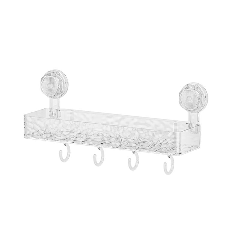 

Гофрированный держатель для хранения на присосках, 2025 Несверлильная присоска для хранения в ванной, Органайзеры и хранение для ванной комнаты чистый