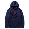 Mens Oversized Hooded Sweatshirt With XO Letter Print Loose Fit Streetwear Casual Top