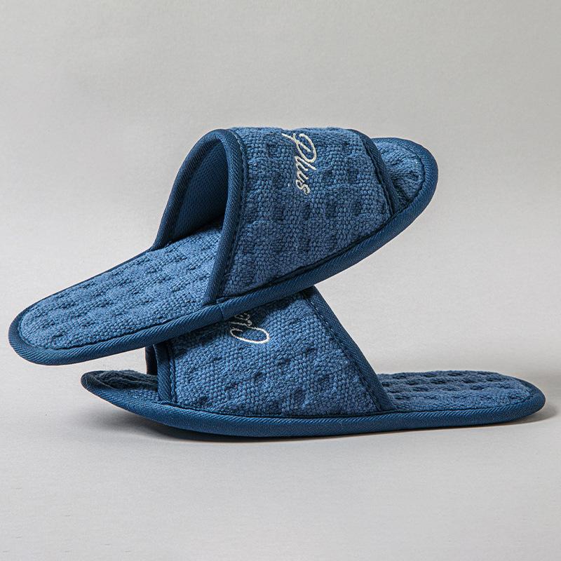 Fashion Cotton Casual Home Slippers for Women 2024 Designer Open Toe Slides House Soft Light Summer Elegant Shoes Ladies Flats One Size