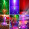 Párty světlo, Disko světlo, LED jevištní osvětlení s 36 vzory, s ovládáním zvukem a automatickým režimem, Efekt zrcadlové koule, Vícebarevné měnící se jevištní světlo, Kompaktní