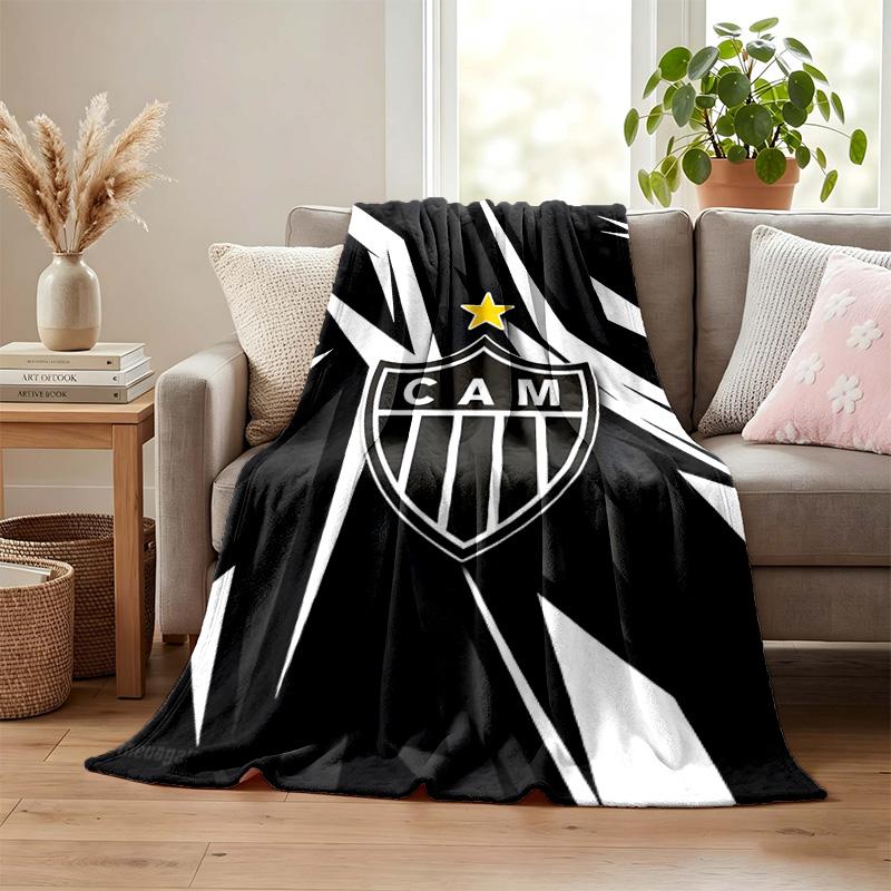 Clube Atletico Mineiro blanket Flannel Blanket Soft Cozy Plush Throw for Sofa Bed Lightweight Home Decoration Gifts for Christmas various holidays