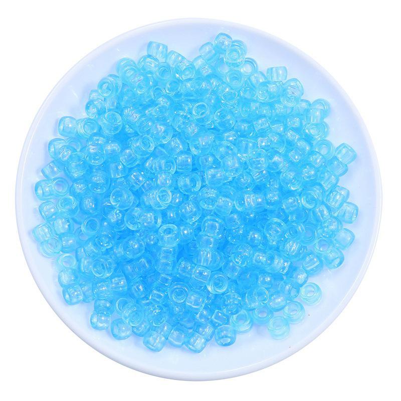 Acrylic Large Hole Barrel Beads 9x6mm for DIY Bracelet Jewelry Making