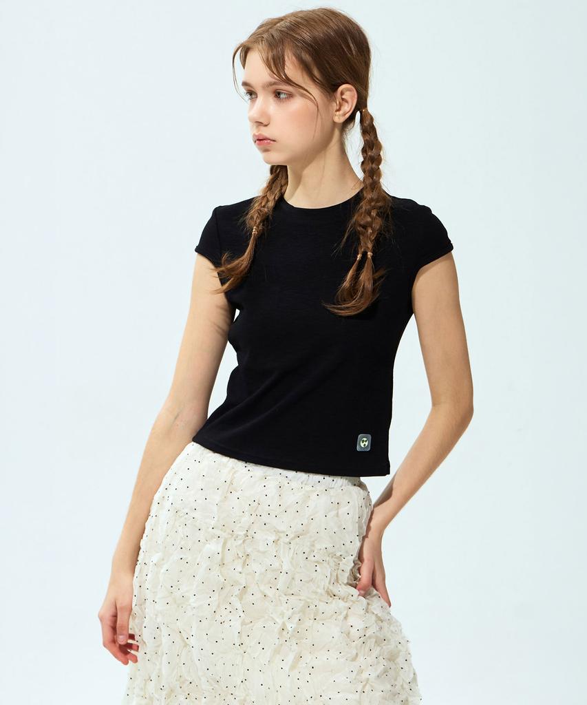 Waiowai Cotton Cap Sleeve Short Sleeve T-Shirt_2 Colors