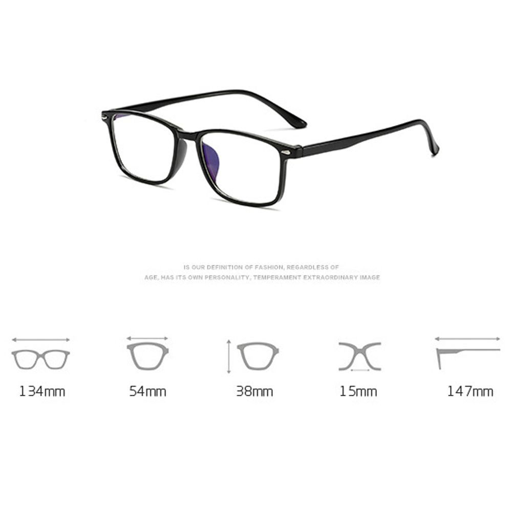 Vision Care Square Frame Eyewear Optical Glasses Anti-blue Light Glasses Computer Eyeglasses