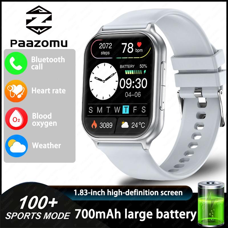 Brand new neutral sports smartwatch, collocation 700mAh large capacity battery, Bluetooth call, fitness tracker, Health monitor