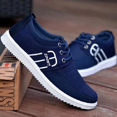 Scarpe Casual da Uomo alla Moda Scarpe di Tela Traspiranti Suola Morbida Scarpa Oxford da Guida con Lacci Scarpe Vulcanizzate da Uomo Sneakers Antiscivolo 2024