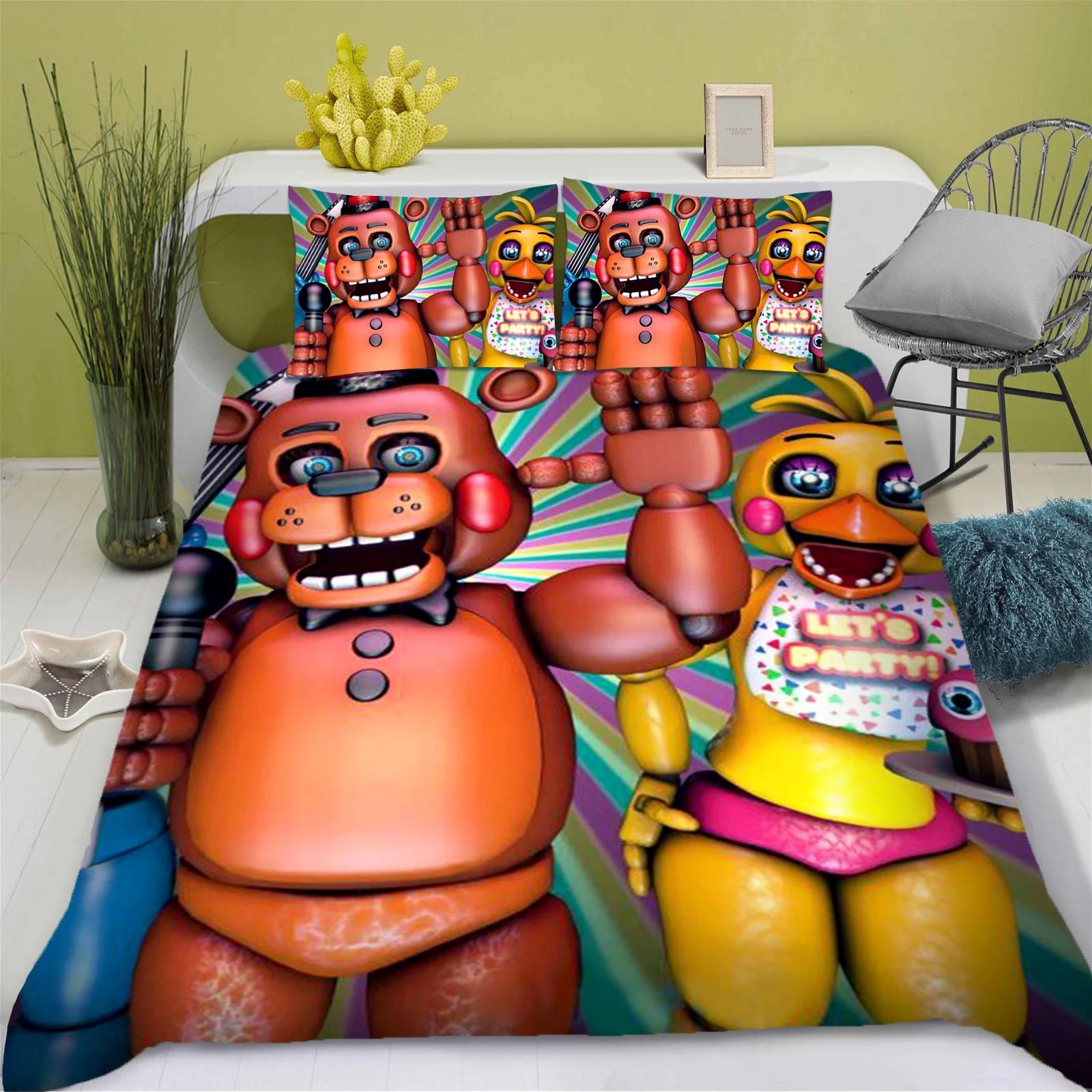 

3D 3D детский 100% полиэстер комплект из 3 предметов 1 пододеяльник комплект постельного белья милый принт мультфильм аниме домашний декор 135x200m