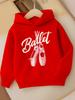 Girls' Fashion Casual Sports Hoodie - Kids' Sweatshirt, New Thick -Lined Hooded Sweatshirt for Autumn And