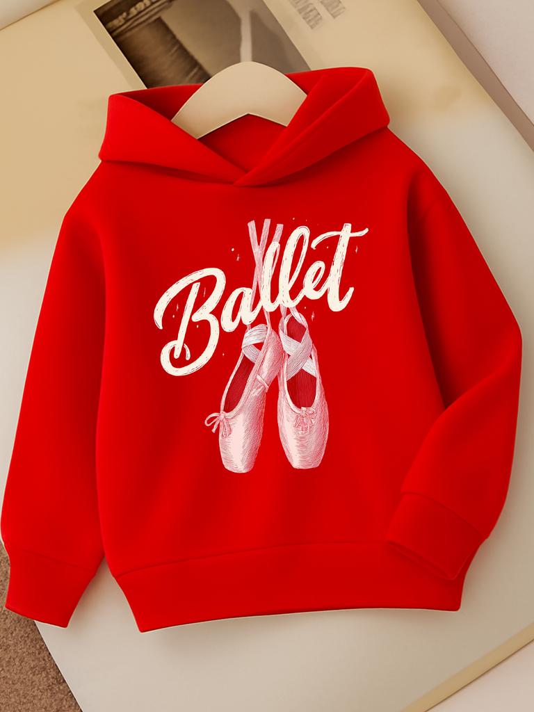 Girls' Fashion Casual Sports Hoodie - Kids' Sweatshirt, New Thick -Lined Hooded Sweatshirt for Autumn And
