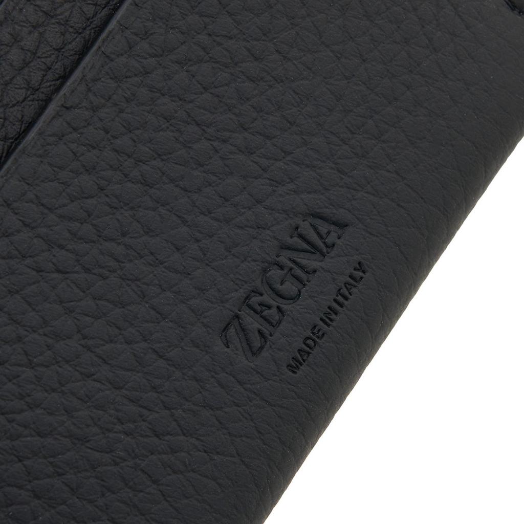 [Zegna] SS25 Men's Contrast Bar Card Wallet LHCBU E1914Z NVS