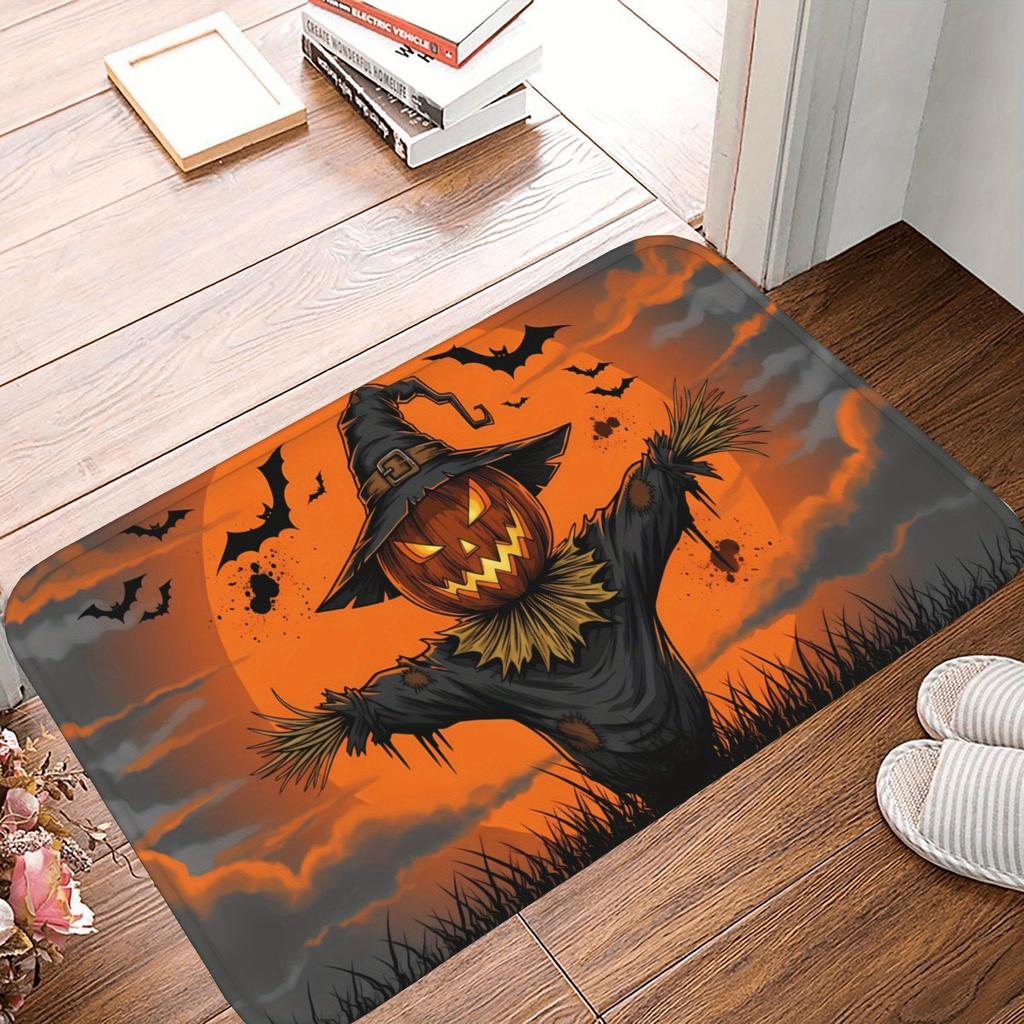 1PC Cheistmas Pattern Kitchen Rug Non-Slip Door Mat Pop Design Bathroom Rug Bath Mat Carpet for Home Sink Laundry Decor