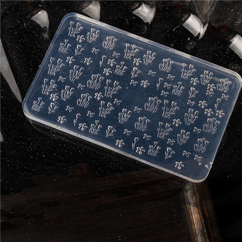 Nails Art Moulds Silicone Template Nails Designing Tool Flower Theme Silicone Handmade Molds for Manicure Creation