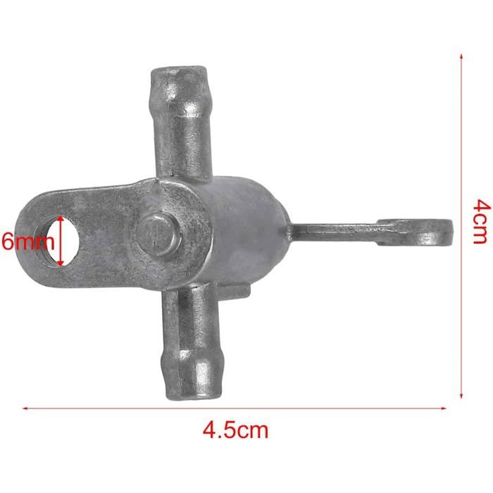 Robinet d'Essence, Keenso 5/16 '' en Ligne ON/OFF Interrupteur d'Essence Robinet à Gaz Réservoir de Carburant Commutateur 8mm