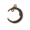 Irregular Oval Frame Connectors Moon Hammered Texture Links For Earring Making