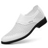 Spring Summer Shoes Men Brogues Black White Dress Business Shoes Brand Male Footwear Soft Breathable