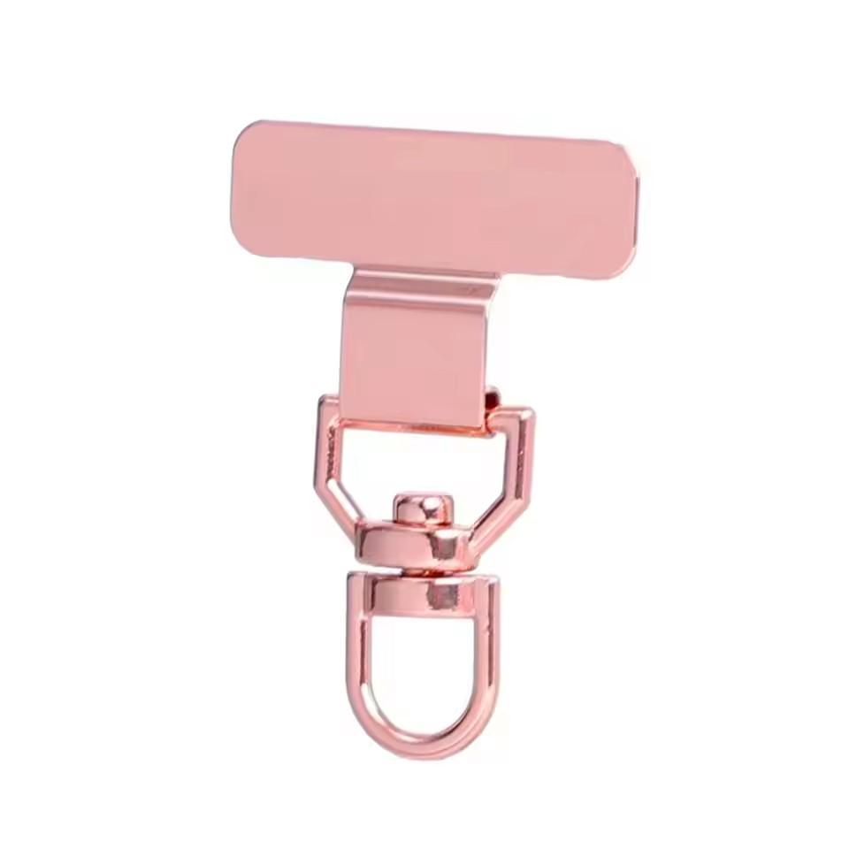 360° Rotatable Phone Lanyard Clip Patch Ultra-thin Stainless Steel Phone Case Hanging Rope Card Anti-lost Strap Fixed Gasket