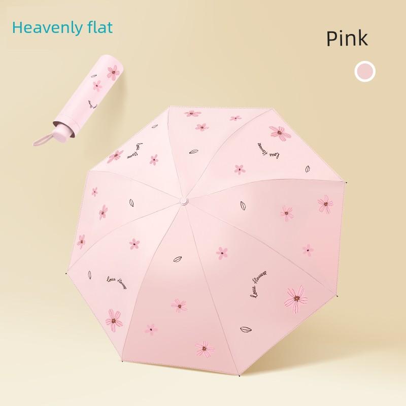 Paradise Umbrella 2026 New Model, Dual-Use for Sun and Rain, Sun Protection, Uv Protection, Foldable Umbrella, Lightweight and Portable, Women's
