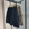 Men's Summer American-Style Simple Athletic Wide-Leg Shorts: Casual Workwear Straight-Leg Pants