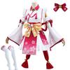 COSSA Sakura Miko Sakura Shrine Maiden Wig for School and Events Halloween, Parties, Festivals, Christmas, (XXL)