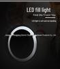 Dual-Sided LED Wall-Mounted Makeup Mirror with Magnification and Fill Light for Punch-Free Hotel Bathroom Use