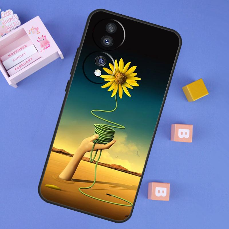 Salvador Dali Painting Case For Honor 200 400 Lite 50 70 90 X9a X9b X9c X9d X8b X8c Win RT Magic 7 5 6 8 Pro Cover