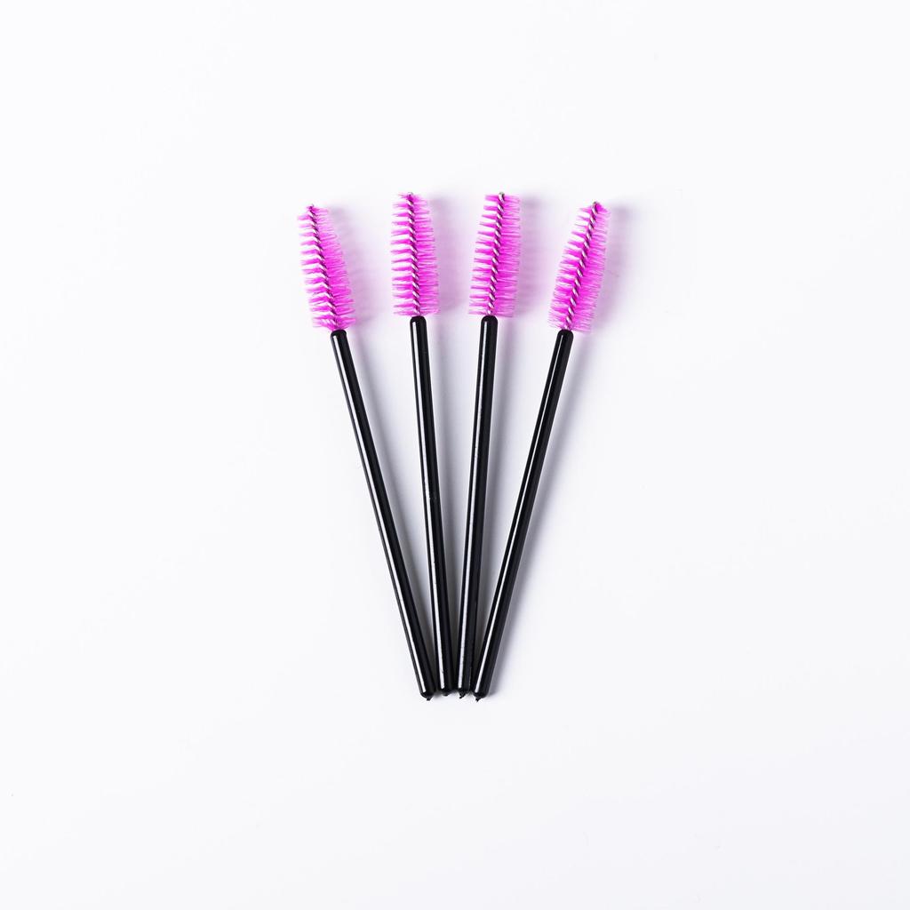 50er-Pack Farbige Spiral-Wimpern- und Augenbrauenbürsten - Tragbar und Einweg