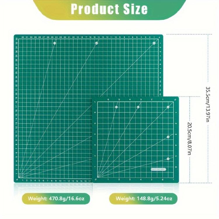 Wielofunkcyjna mata do cięcia, dwustronna, obrotowa deska do cięcia z siatką do rękodzieła, pikowania, szycia, scrapbookingu