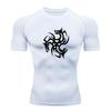Men's Quick Dry Compression Sport T-shirt Tribal 3 Headed Dr